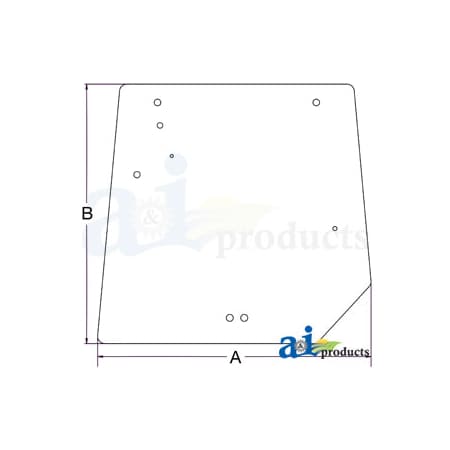 A & I Products Glass; Rear Window 33.5" x33" x0.75" A-4272761M2